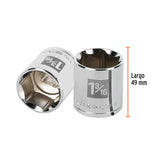 DADO CUADRO 1/2' HEXAGONAL STD 1-3/16'