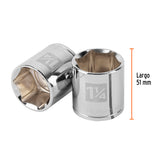 DADO CUADRO 1/2' HEXAGONAL STD 1-1/4'