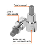 DADO 1/2' PUNTA HEXAGONAL METRICA 10MM