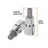 DADO 1/2' PUNTA HEXAGONAL METRICA 10MM