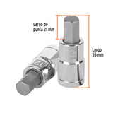 DADO 1/2' PUNTA HEXAGONAL METRICA 12MM