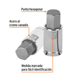 DADO 1/2' PUNTA HEXAGONAL METRICA 17MM