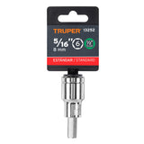 DADO PUNTA HEXAGONAL DE 5/16', CUADRO 1/2', TRUPER