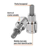 DADO PUNTA HEXAGONAL DE 5/16', CUADRO 1/2', TRUPER