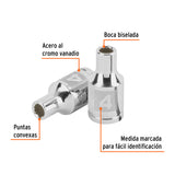 DADO DE 4 MM, 12 PUNTAS, CUADRO 1/4', TRUPER