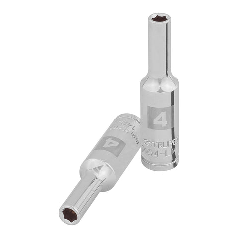 DADO LARGO DE 4 MM, 6 PUNTAS, CUADRO 1/4', TRUPER