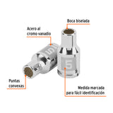 DADO DE 5 MM, 12 PUNTAS, CUADRO 1/4', TRUPER