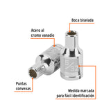 DADO DE 5/32', 12 PUNTAS, CUADRO 1/4', TRUPER