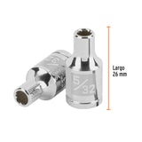 DADO DE 5/32', 12 PUNTAS, CUADRO 1/4', TRUPER