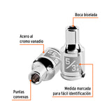 DADO CUADRO 1/4' HEXAGONAL STD 5/32'