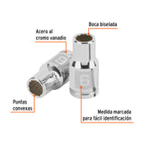 DADO DE 6 MM, 12 PUNTAS, CUADRO 1/4', TRUPER