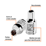 DADO CUADRO 1/4' HEXAGONAL STD 3/16'