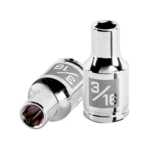 DADO CUADRO 1/4' HEXAGONAL STD 3/16'