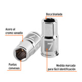 DADO CUADRO 1/4' HEXAGONAL METRICO 7MM