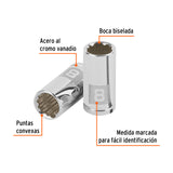 DADO DE 8 MM, 12 PUNTAS, CUADRO 1/4', TRUPER