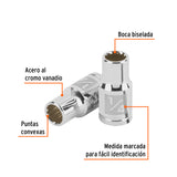 DADO DE 1/4', 12 PUNTAS, CUADRO 1/4', TRUPER