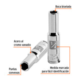 DADO LARGO CUADRO 1/4' HEX STD 1/4'