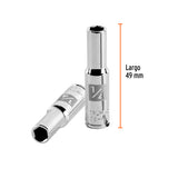 DADO LARGO CUADRO 1/4' HEX STD 1/4'