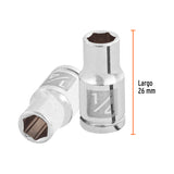 DADO CUADRO 1/4' HEXAGONAL STD 1/4'