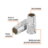 DADO DE 9/32', 12 PUNTAS, CUADRO 1/4', TRUPER