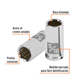 DADO DE 5/16', 12 PUNTAS, CUADRO 1/4', TRUPER
