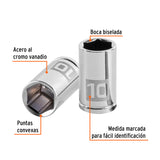 DADO CUADRO 1/4' HEXAGONAL METRICO 10MM