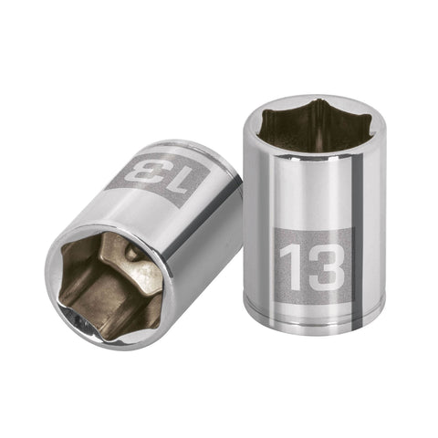 DADO CUADRO 1/4' HEXAGONAL METRICO 13MM