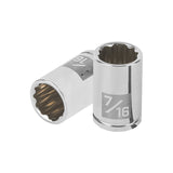 DADO DE 7/16', 12 PUNTAS, CUADRO 1/4', TRUPER