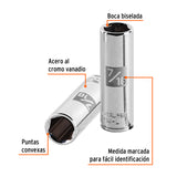 DADO LARGO CUADRO 1/4' HEX STD 7/16'
