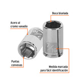 DADO CUADRO 1/4' HEXAGONAL STD 7/16'