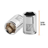 DADO CUADRO 1/4' HEXAGONAL STD 1/2'