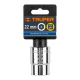 DADO DE 22 MM, 6 PUNTAS, CUADRO 3/4', TRUPER