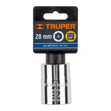 DADO DE 28 MM, 6 PUNTAS, CUADRO 3/4', TRUPER