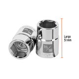 DADO CUADRO 3/4' HEXAGONAL STD 15/16'