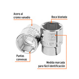 DADO DE 32 MM, 6 PUNTAS, CUADRO 3/4', TRUPER