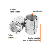 DADO DE 33 MM, 6 PUNTAS, CUADRO 3/4', TRUPER