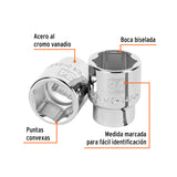 DADO DE 34 MM, 6 PUNTAS, CUADRO 3/4', TRUPER
