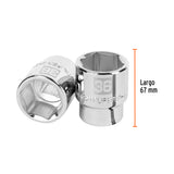 DADO DE 6 PUNTAS, CUADRO 3/4" DE 50MM
