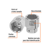 DADO CUADRO 3/4' HEXAGONAL STD 1-9/16'