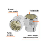 DADO DE 1-9/16', 12 PUNTAS, CUADRO 3/4', TRUPER