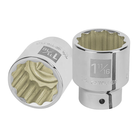 DADO DE 1-11/16', 12 PUNTAS, CUADRO 3/4', TRUPER