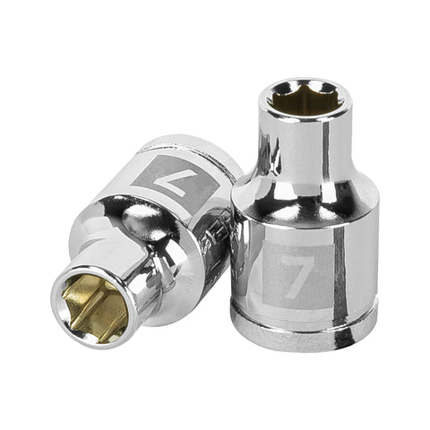 DADO CUADRO 3/8' HEXAGONAL METRICO 7MM