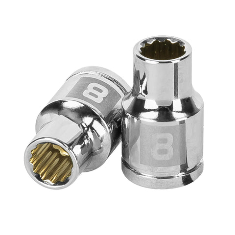DADO CUADRO 3/8' ESTRIADO METRICO 8MM