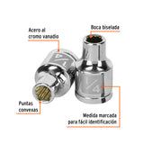 DADO CUADRO 3/8' ESTRIADO 1/4'