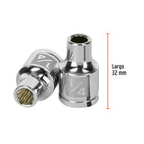 DADO CUADRO 3/8' ESTRIADO 1/4'