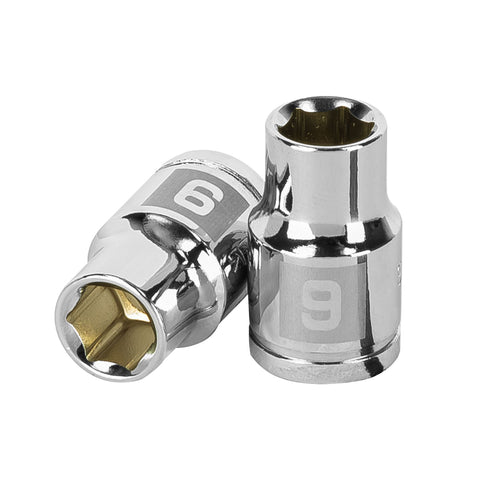 DADO CUADRO 3/8' HEXAGONAL METRICO 9MM