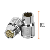 DADO CUADRO 3/8' ESTRIADO METRICO 9MM