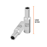 DADO LARGO DE 5/16', 6 PUNTAS, CUADRO 3/8', TRUPER