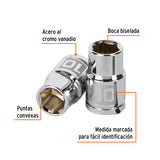 DADO CUADRO 3/8' HEXAGONAL METRICO 10MM