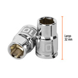 DADO CUADRO 3/8' HEXAGONAL METRICO 10MM